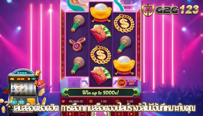 เล่นสล็อตยอดฮิต การเลือกเกมสล็อตออนไลน์รางวัลไม่มีอั้นที่เหมาะกับคุณ