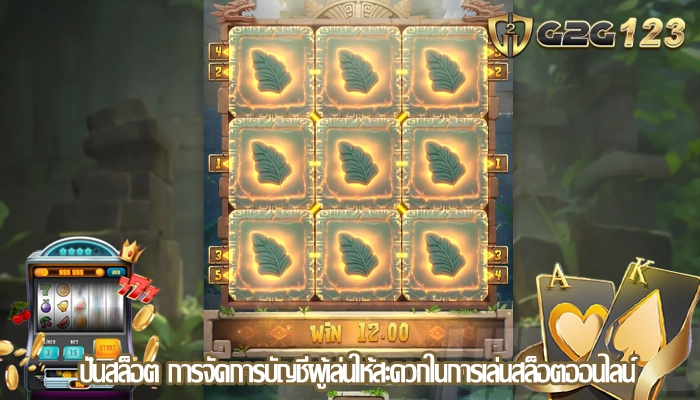 ปั่นสล็อต การจัดการบัญชีผู้เล่นให้สะดวกในการเล่นสล็อตออนไลน์
